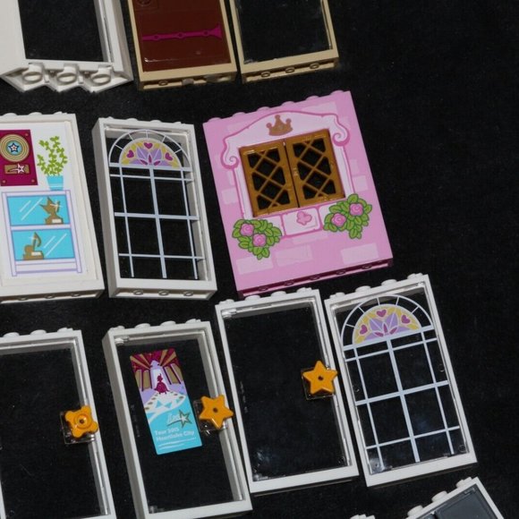 Lego friends doors windows white frames 28327 lot castle door, panes - Picture 12 of 16
